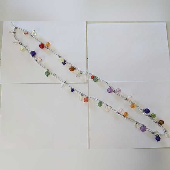 VTG 50" LUCITE BALL FLAPPER CLASPLESS NECKLACE - Picture 11 of 15